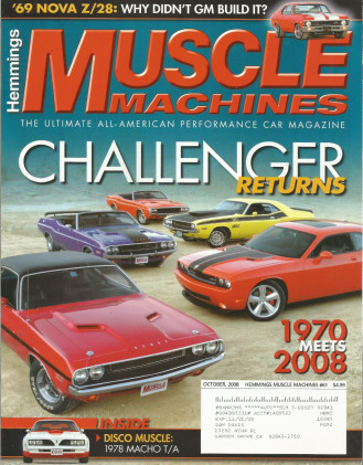 HEMMINGS MUSCLE MACHINES 2008 OCT - AMX, MOCHO T/A, FORMULA S, SVT